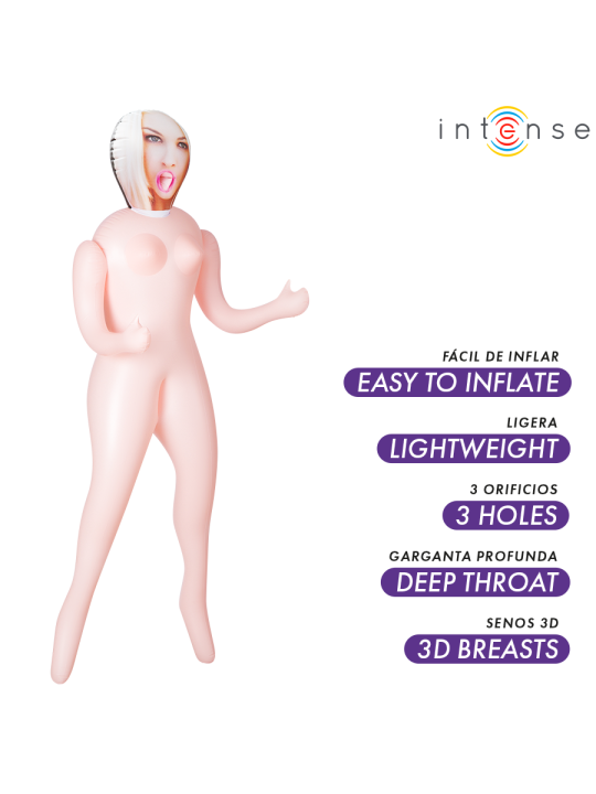 INTENSE DOLLS - IRINA MUÑECA HINCHABLE CON TRES ORIFICIOS