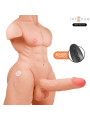 INTENSE DEEP TOUCH - MARTY TORSO CON ANO Y DILDO REALÍSTICO CON EMPUJE Y VIBRACIÓN CONTROL REMOTO 6.2 KG