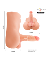 INTENSE DEEP TOUCH - DAMIEN TORSO CON DILDO REALÍSTICO CON EMPUJE Y VIBRACIÓN CONTROL REMOTO 3.5 KG