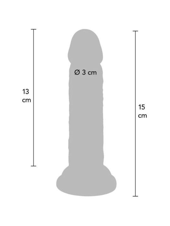 GET REAL - PENE REALÍSTICO DELUXE 15 CM