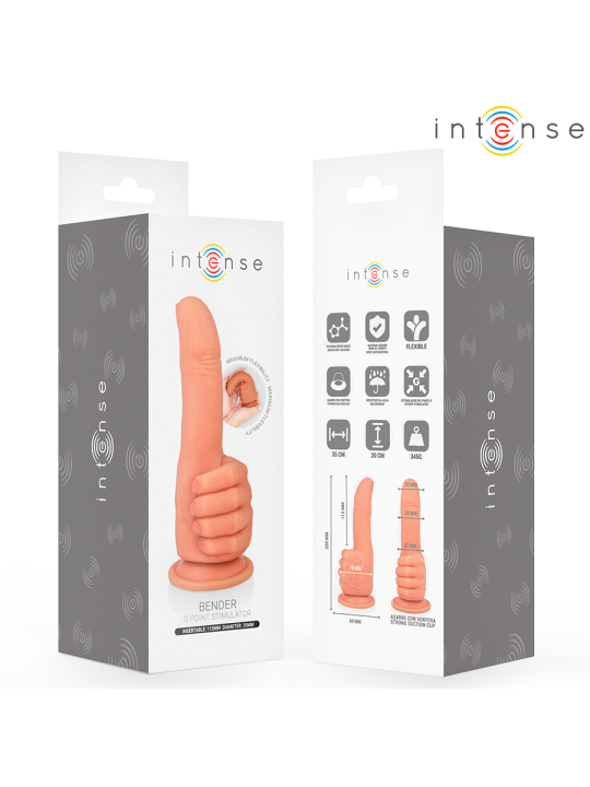 INTENSE - BENDER ESTIMULADOR PUNTO·G MANO FLEXIBLE 11,3 CM