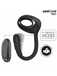 ADDICTED TOYS - ANILLO PENE VIBRADOR PUNTO·P CONTROL REMOTO