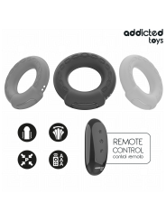 ADDICTED TOYS - ANILLO PENE VIBRADOR EFECTO CALOR CONTROL REMOTO
