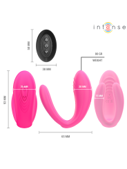 INTENSE - JULIA VIBRADOR & ESTIMULADOR DE PINZAS CONTROL REMOTO