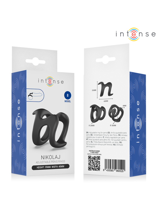 INTENSE - NIKOLAJ ANILLO AJUSTABLE MODELO 8