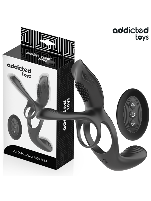 ADDICTED TOYS - ANILLO DOBLE PARA EL PENE CON ESTIMULADOR DE CLÍTORIS