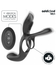 ADDICTED TOYS - ANILLO DOBLE PARA EL PENE CON ESTIMULADOR DE CLÍTORIS