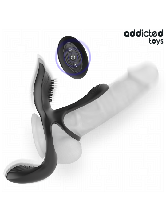 ADDICTED TOYS - ANILLO DOBLE PARA EL PENE CON ESTIMULADOR DE CLÍTORIS