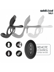 ADDICTED TOYS - ANILLO DOBLE PARA EL PENE CON ESTIMULADOR DE CLÍTORIS