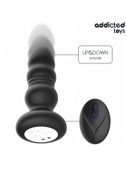 ADDICTED TOYS - PLUG ANAL VIBRADOR THRUSTING Y LUZ LED CONTROL REMOTO