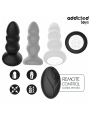 ADDICTED TOYS - PLUG ANAL VIBRADOR THRUSTING Y LUZ LED CONTROL REMOTO