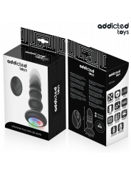 ADDICTED TOYS - PLUG ANAL VIBRADOR THRUSTING Y LUZ LED CONTROL REMOTO