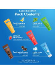PASANTE - PACK LUBRICANTES SABORES VARIADOS 5 UDS X 15 ML