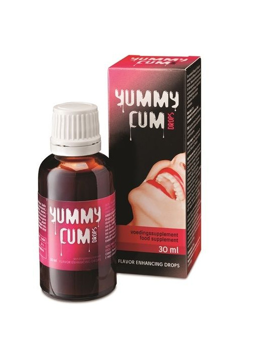 Yummy Cum Drops – Complemento Alimenticio en Gotas para Mejorar el Sabor y la Intensidad del Semen