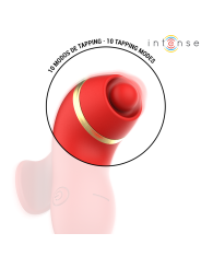 INTENSE - PATTY ESTIMULADOR CON 4 CABEZALES, SUCCIÓN, TAPPING, TICKLING Y LICKING