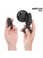 ADDICTED TOYS - PLUG ANAL CON LENGUA VIBRADORA Y CONTROL REMOTO