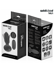 ADDICTED TOYS - PLUG ANAL CON LENGUA VIBRADORA Y CONTROL REMOTO