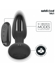 ADDICTED TOYS - PLUG ANAL CON LENGUA VIBRADORA Y CONTROL REMOTO