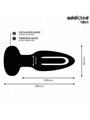 ADDICTED TOYS - PLUG ANAL CON LENGUA VIBRADORA Y CONTROL REMOTO