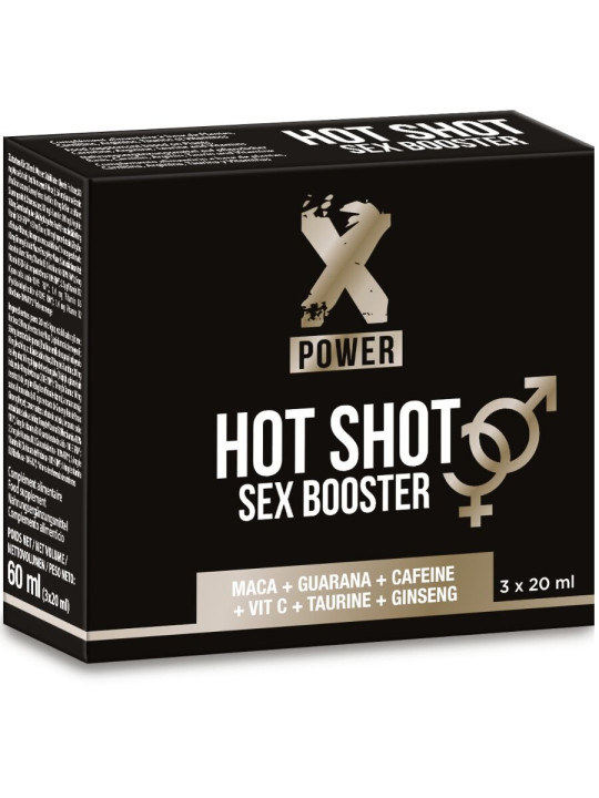 X POWER - HOT SHOT SEX BOOSTER AUMENTO LÍBIDO 3 X 20 ML