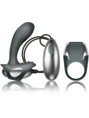 CLIMAXIMUM - EXCITE KIT ANILLO PARA PENE + MASAJEADOR PRÓSTATA CON CABLE