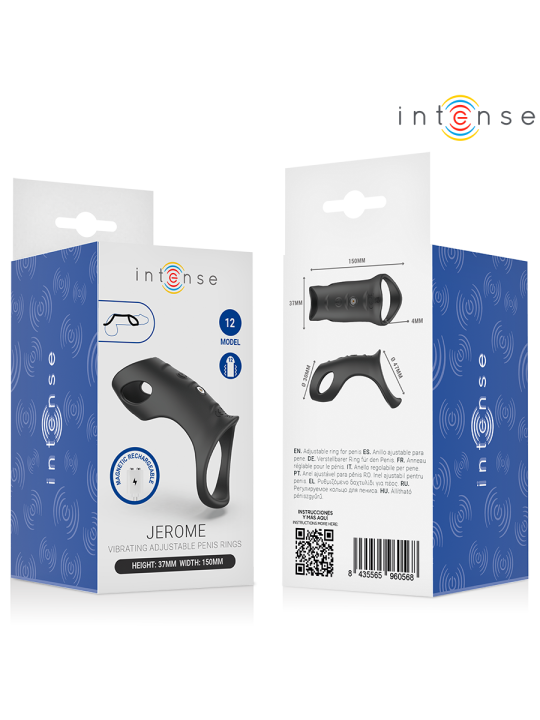 INTENSE - JEROME ANILLO VIBRADOR AJUSTABLE MODELO 12