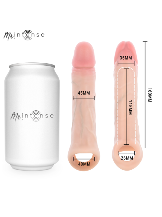 MR INTENSE - SIMON L FUNDA PARA PENE SILICONA 16 CM -Ø- 4.5 CM