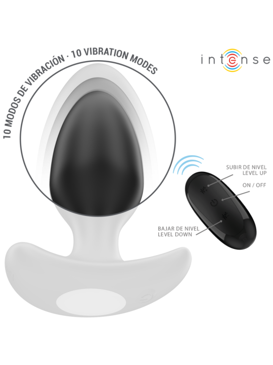 INTENSE - JOEY PLUG ANAL 10 VIBRACIONES NEGRO CONTROL REMOTO