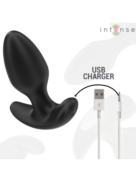 INTENSE - JOEY PLUG ANAL 10 VIBRACIONES NEGRO CONTROL REMOTO