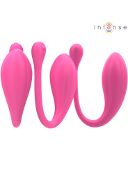 INTENSE - JANICE HUEVO VIBRADOR U DOBLE ESTIMULACIÓN 10 VIBRACIONES ROSA CONTROL REMOTO