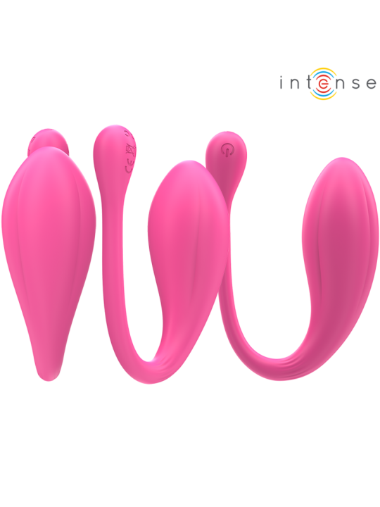 INTENSE - JANICE HUEVO VIBRADOR U DOBLE ESTIMULACIÓN 10 VIBRACIONES ROSA CONTROL REMOTO