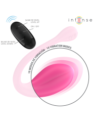 INTENSE - JANICE HUEVO VIBRADOR U DOBLE ESTIMULACIÓN 10 VIBRACIONES ROSA CONTROL REMOTO