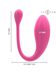 INTENSE - JANICE HUEVO VIBRADOR U DOBLE ESTIMULACIÓN 10 VIBRACIONES ROSA CONTROL REMOTO