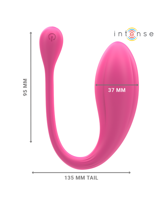 INTENSE - JANICE HUEVO VIBRADOR U DOBLE ESTIMULACIÓN 10 VIBRACIONES ROSA CONTROL REMOTO