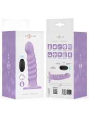 INTENSE - BRENDA VIBRADOR TALLA M DISEÑO EN ESPIRAL 10 VIBRACIONES MORADO CONTROL REMOTO