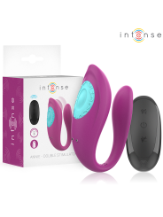 INTENSE - ANNIE ESTIMULADOR & VIBRADOR FORMA DE U MORADO CONTROL REMOTO