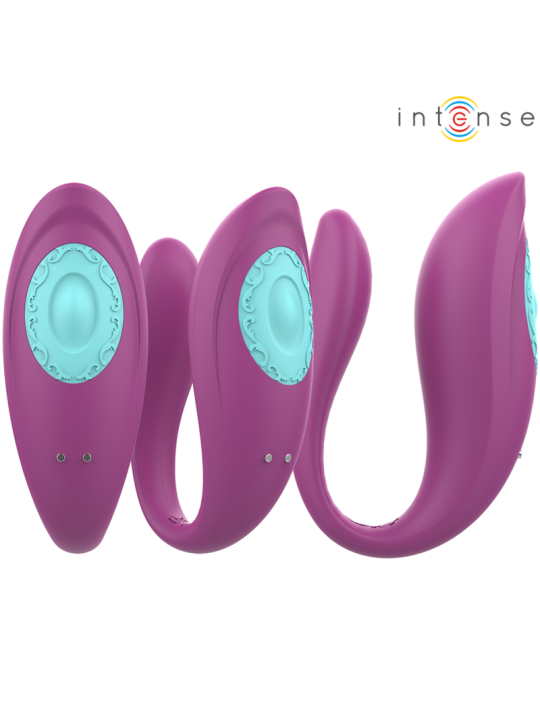 INTENSE - ANNIE ESTIMULADOR & VIBRADOR FORMA DE U MORADO CONTROL REMOTO