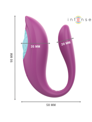 INTENSE - ANNIE ESTIMULADOR & VIBRADOR FORMA DE U MORADO CONTROL REMOTO
