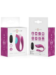 INTENSE - ANNIE ESTIMULADOR & VIBRADOR FORMA DE U MORADO CONTROL REMOTO