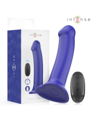INTENSE - VICTORIA VIBRADOR CON VENTOSA 10 VIBRACIONES AZUL OSCURO CONTROL REMOTO