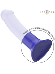 INTENSE - VICTORIA VIBRADOR CON VENTOSA 10 VIBRACIONES AZUL OSCURO CONTROL REMOTO
