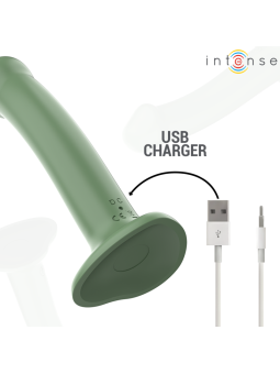 INTENSE - BECCA VIBRADOR CON VENTOSA 10 VIBRACIONES VERDE CONTROL REMOTO
