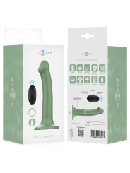 INTENSE - BECCA VIBRADOR CON VENTOSA 10 VIBRACIONES VERDE CONTROL REMOTO