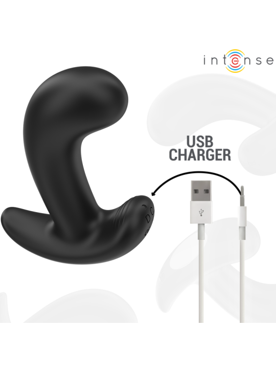 INTENSE - CHANDLER PLUG ANAL 10 VIBRACIONES NEGRO CONTROL REMOTO