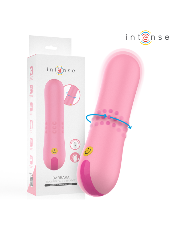 INTENSE - BARBARA VIBRADOR CON PERLAS GIRATORIAS