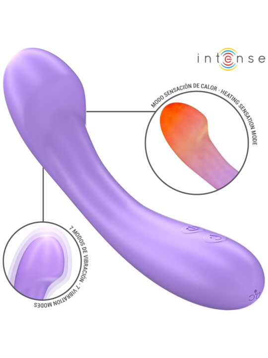 INTENSE - BECKY VIBRADOR 19 CM CALENTABLE 7 VIBRACIONES MORADO