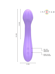 INTENSE - BECKY VIBRADOR 19 CM CALENTABLE 7 VIBRACIONES MORADO
