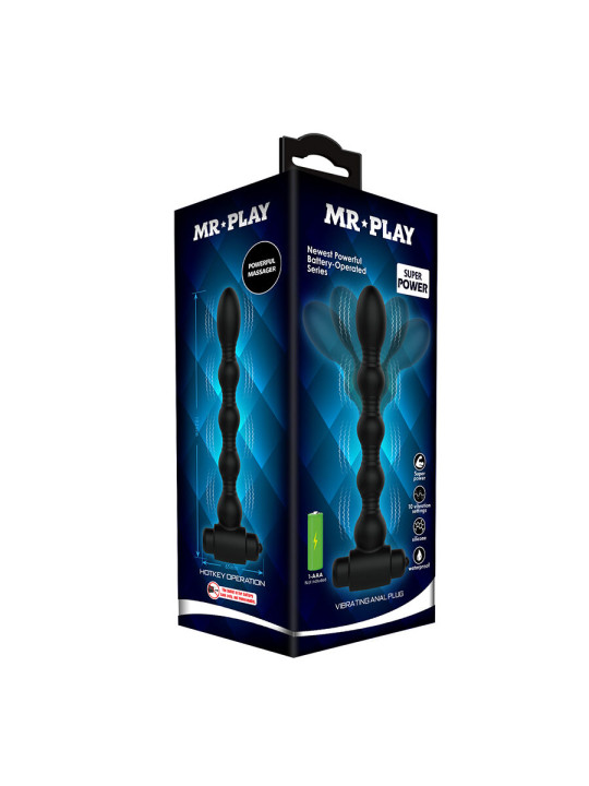MR PLAY - MASAJEADOR PLUG ANAL CON VIBRACIÓN