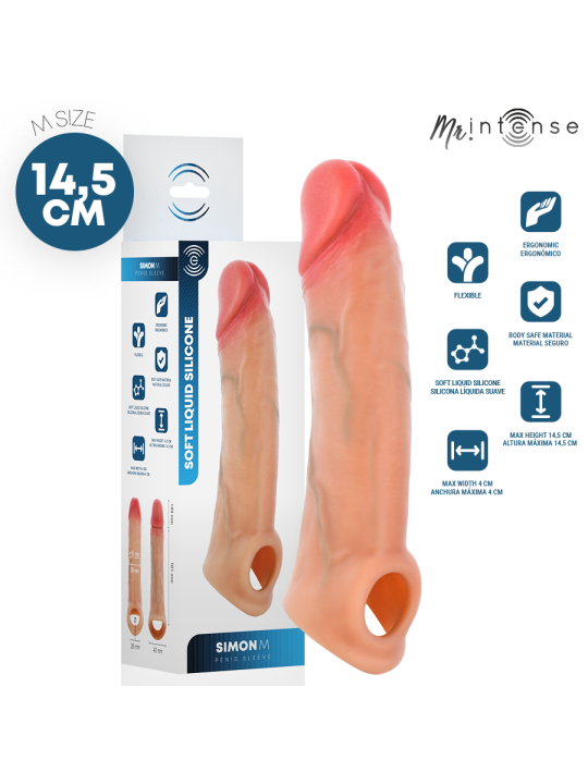 MR INTENSE - SIMON M FUNDA PARA EL PENE SILICONA 14.5 CM -Ø- 4 CM