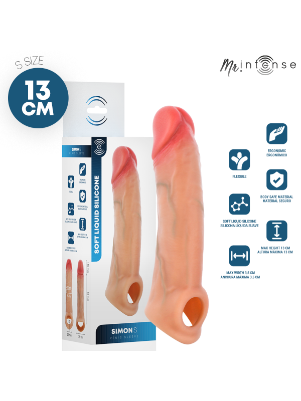 MR INTENSE - SIMON S FUNDA DE PENE SILICONA 13 CM -Ø- 4 CM
